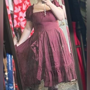 The Bordeaux Foxglove Dress 🥀 Selkie